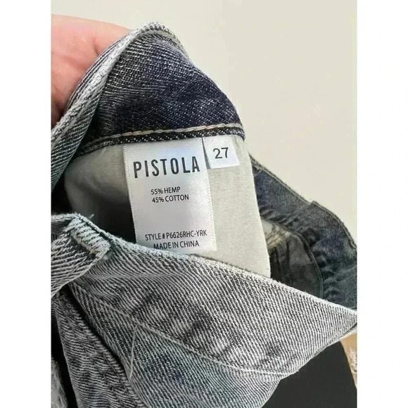 Pistola Presley High Rise Relaxed Roller Jeans Size 27 - Picture 3 of 13
